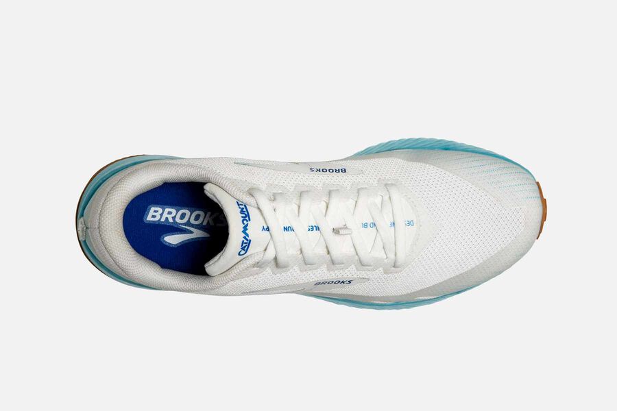 Brooks Israel Catamount Trail Running Shoes Womens - White/Blue - NKJ-814059